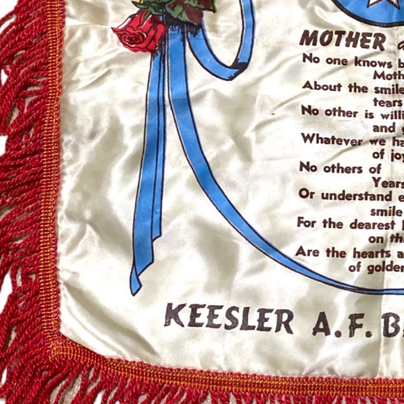 Vintage Keesler Air Force Base Mississippi Mother And Dad Pillow Case Sham - Picture 14 of 16